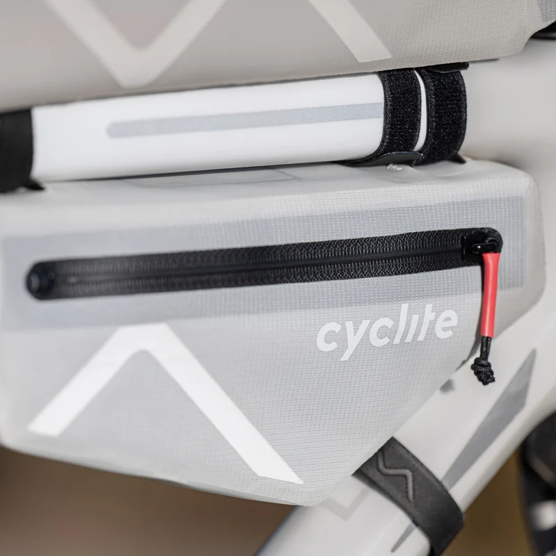 Cyclite Frame Bag Small / 02 - Bolsa de cuadro (Bikepacking) 24 cm (light grey)