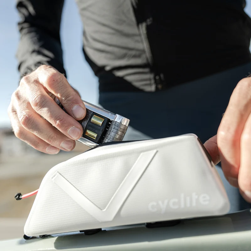 Cyclite Top Tube Bag Nano / 01 - Bolsa de cuadro (Bikepacking) 19.5 cm (light grey)