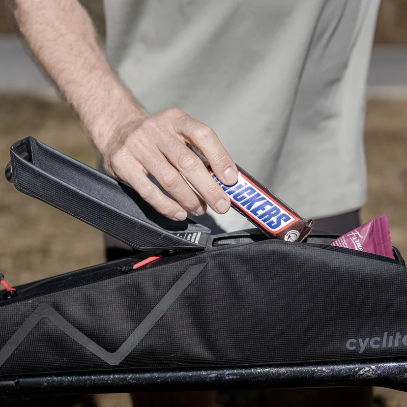 Cyclite Top Tube Bag Large / 02 - Bolsa de cuadro (Bikepacking) 42 cm (black)