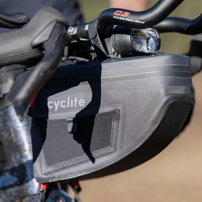 Cyclite Handle Bar Aero Bag / 02 - Bolsa de manillar (Bikepacking) 23 cm (black)