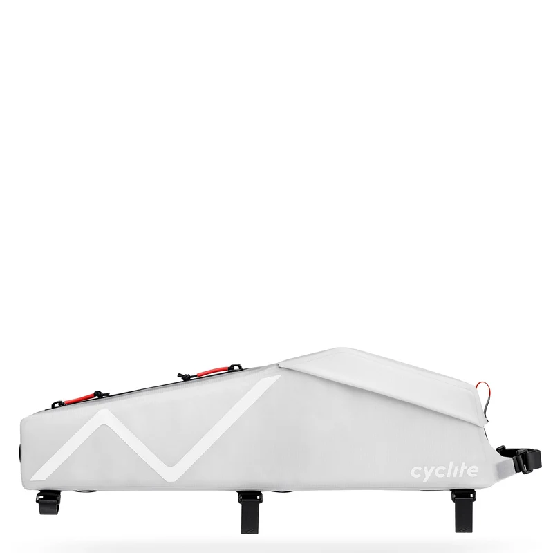 Cyclite Top Tube Bag Large / 02 - Bolsa de cuadro (Bikepacking) 42 cm (light grey)