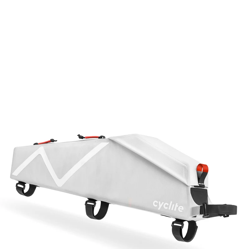 Cyclite Top Tube Bag Large / 02 - Bolsa de cuadro (Bikepacking) 42 cm (light grey)