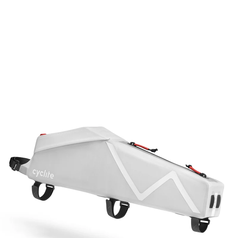Cyclite Top Tube Bag Large / 02 - Bolsa de cuadro (Bikepacking) 42 cm (light grey)