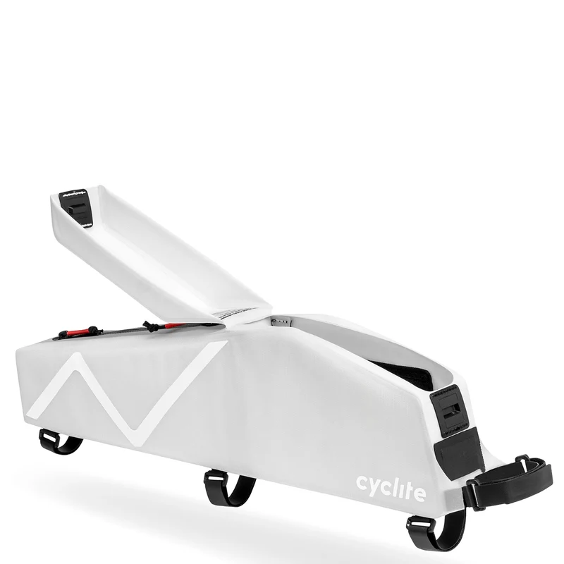 Cyclite Top Tube Bag Large / 02 - Bolsa de cuadro (Bikepacking) 42 cm (light grey)