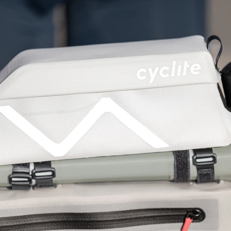 Cyclite Top Tube Bag / 03 - Bolsa de cuadro (Bikepacking) 25 cm (light grey)