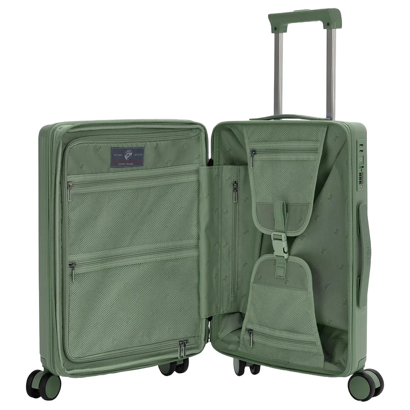 Heys Earth Tones - Trolley de cabina con 4 ruedas S 53 cm expandible (moss)