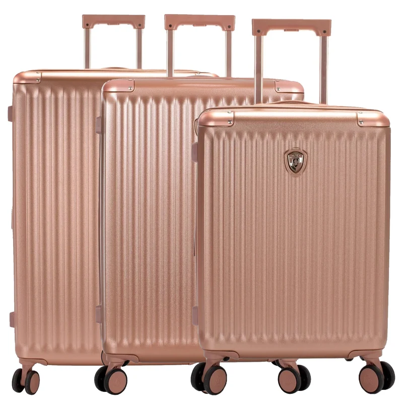 Heys Luxe - Set de trolley con 4 ruedas 3 piezas L/M/S erw. (rose gold)
