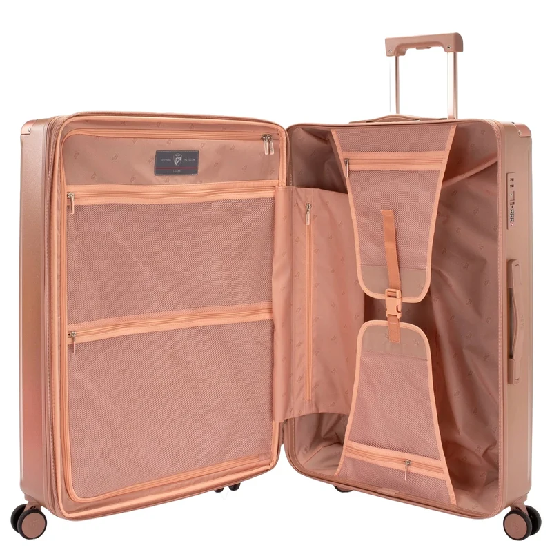 Heys Luxe - Set de trolley con 4 ruedas 3 piezas L/M/S erw. (rose gold)