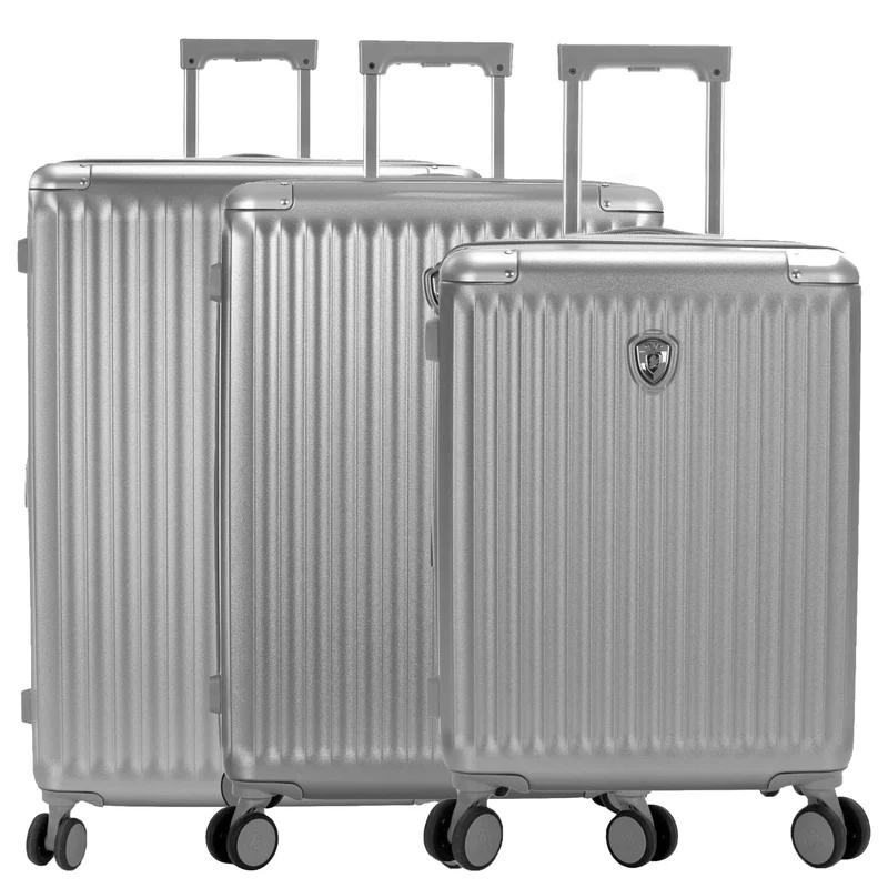 Heys Luxe - Set de trolley con 4 ruedas 3 piezas L/M/S erw. (silver)
