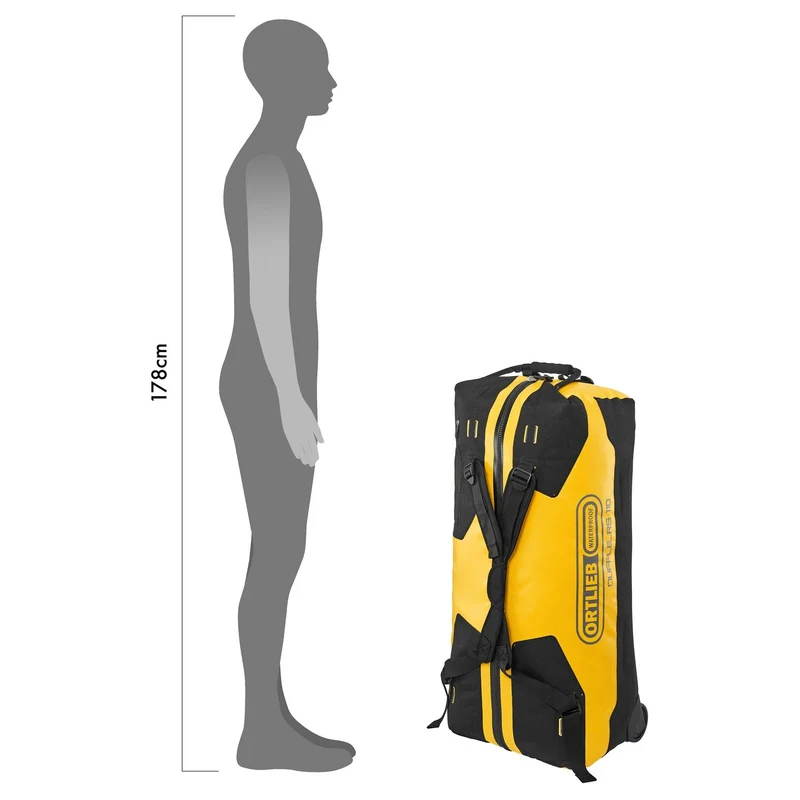 Ortlieb RS 110 - Bolsa de viaje con ruedas 86 cm (yellow black)