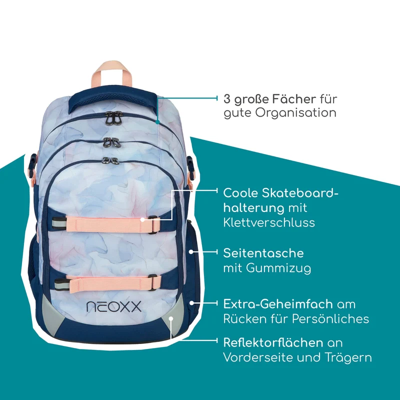 Neoxx ACTIVE PRO - Mochila escolar 45.5 cm (Dreaming of pastel)