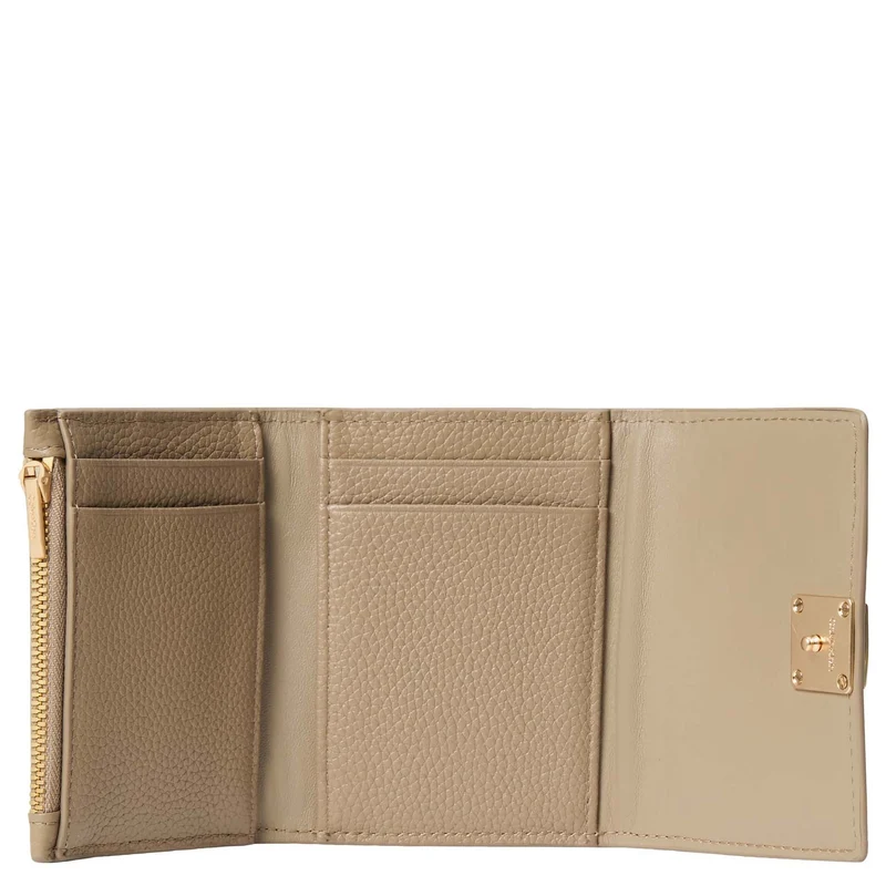 Calvin Klein Emblem Pebb - Cartera (desert taupe)