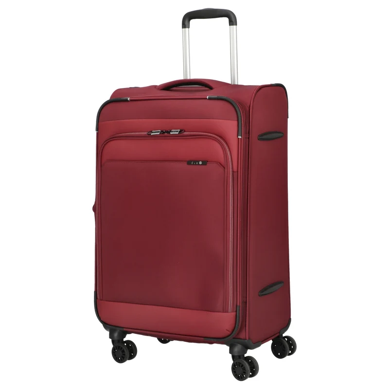 D&N Travel Line 9504 - Trolley de 4 ruedas M 67 cm expandible (dark red)