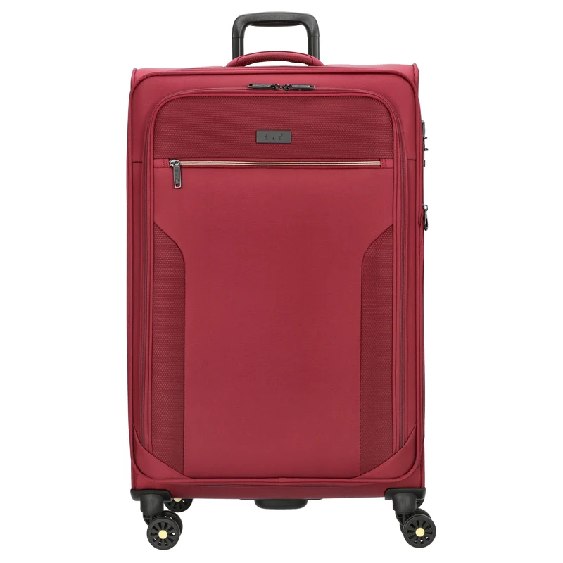 D&N Travel Line 9704 - Trolley de 4 ruedas L 78 cm expandible (dark red)