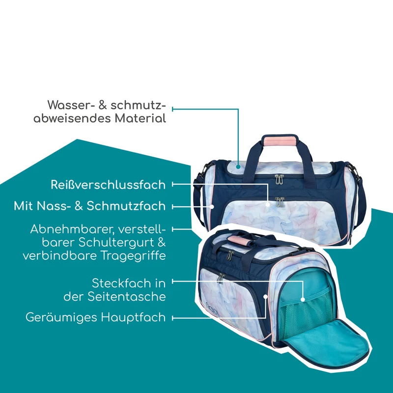 Neoxx MOVE - Bolsa deportiva 43.5 cm (Dreaming of pastel)