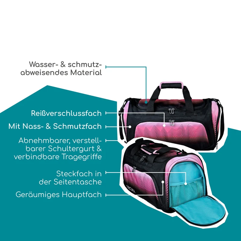 Neoxx MOVE - Bolsa deportiva 43.5 cm (Sweet like sunset)