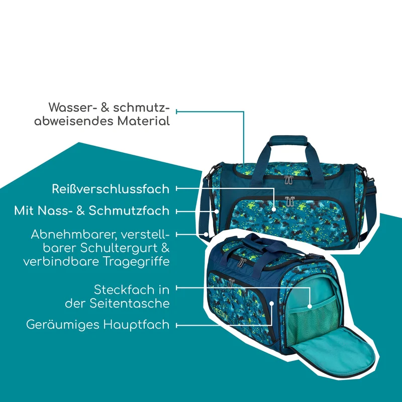 Neoxx MOVE - Bolsa deportiva 43.5 cm (Petrol extreme)