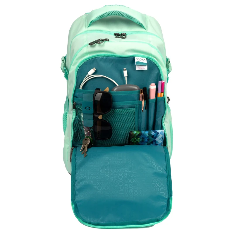 Neoxx ACTIVE PRO - Mochila escolar 45.5 cm (Mint to be)