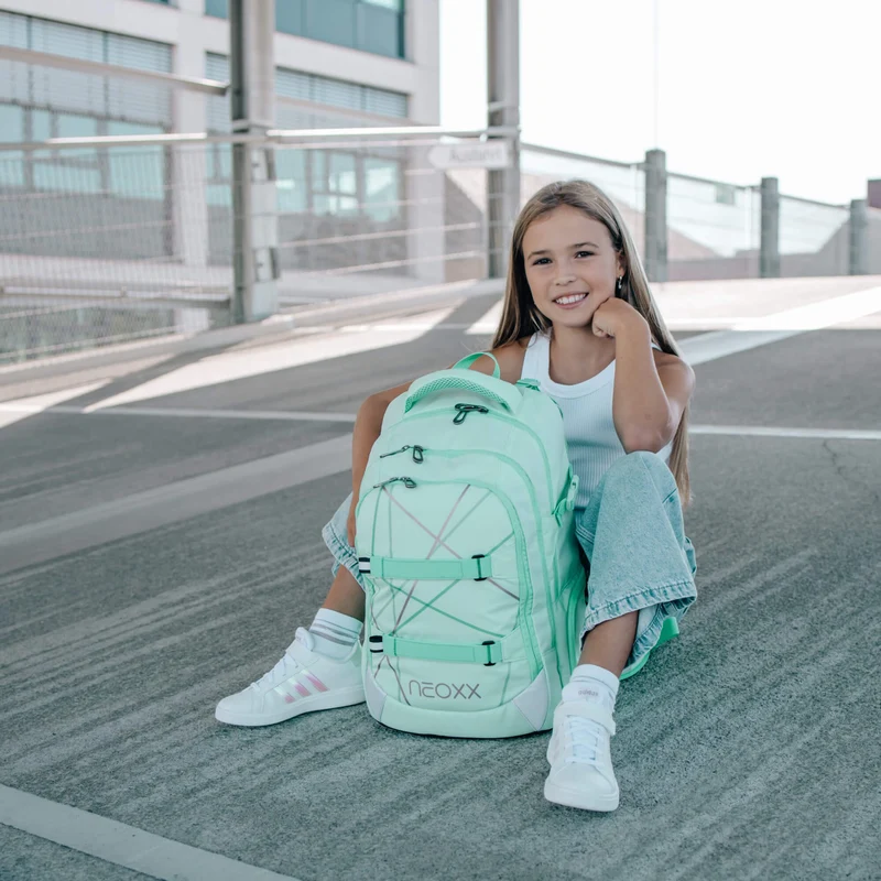 Neoxx ACTIVE PRO - Mochila escolar 45.5 cm (Mint to be)