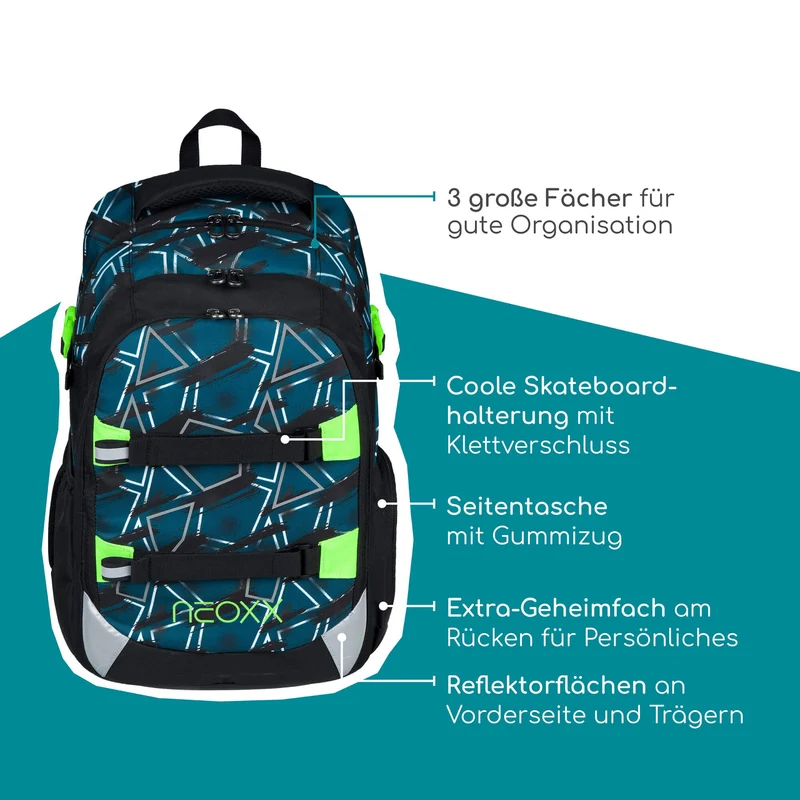 Neoxx ACTIVE PRO - Mochila escolar 45.5 cm (Flash yourself)