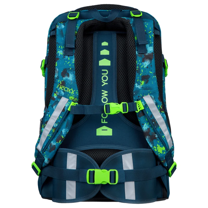 Neoxx ACTIVE PRO - Mochila escolar 45.5 cm (Petrol extreme)