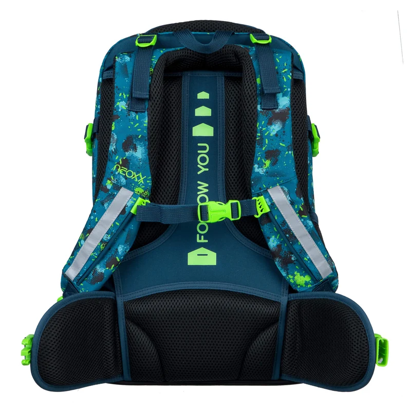Neoxx ACTIVE PRO - Mochila escolar 45.5 cm (Petrol extreme)