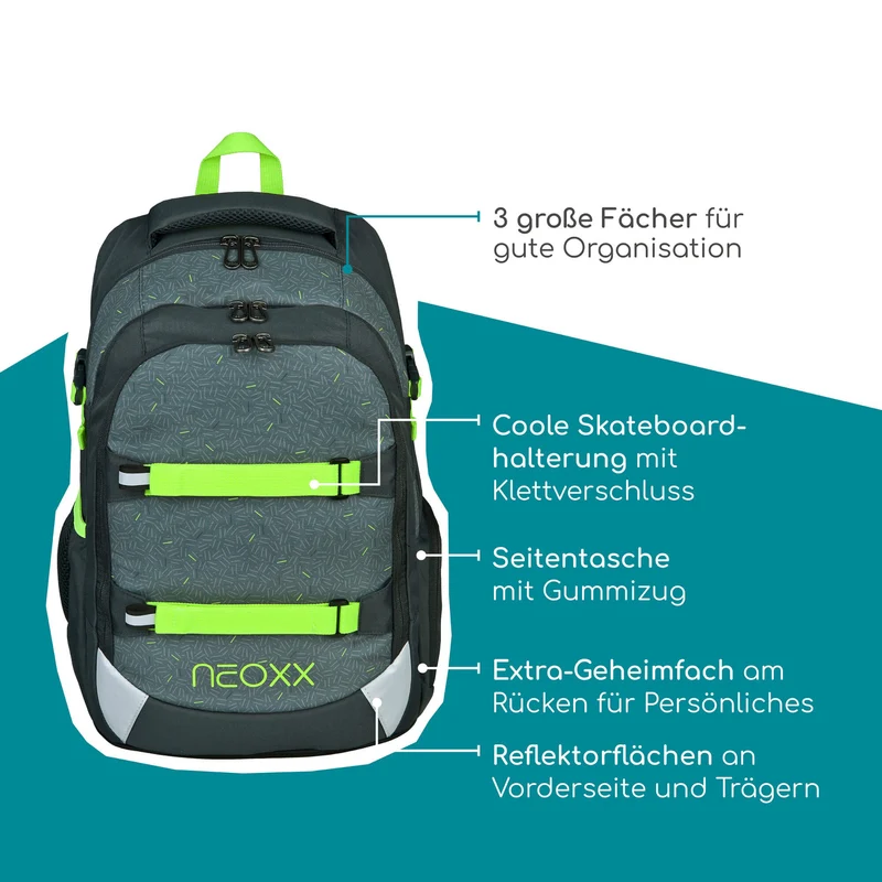 Neoxx ACTIVE PRO - Mochila escolar 45.5 cm (BOOM!)