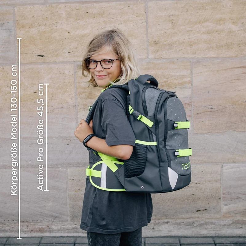 Neoxx ACTIVE PRO - Mochila escolar 45.5 cm (BOOM!)