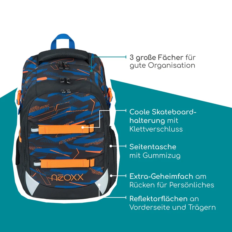 Neoxx ACTIVE PRO - Mochila escolar 45.5 cm (Streetlight Runner)