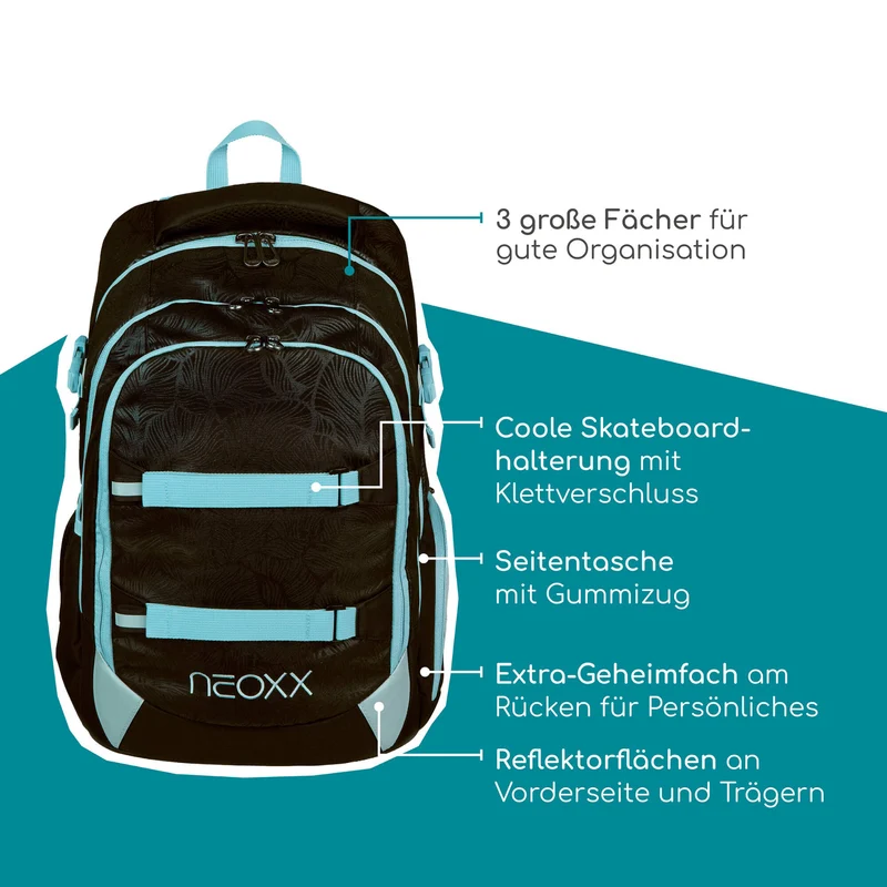 Neoxx ACTIVE PRO - Mochila escolar 45.5 cm (Queen of the nite)
