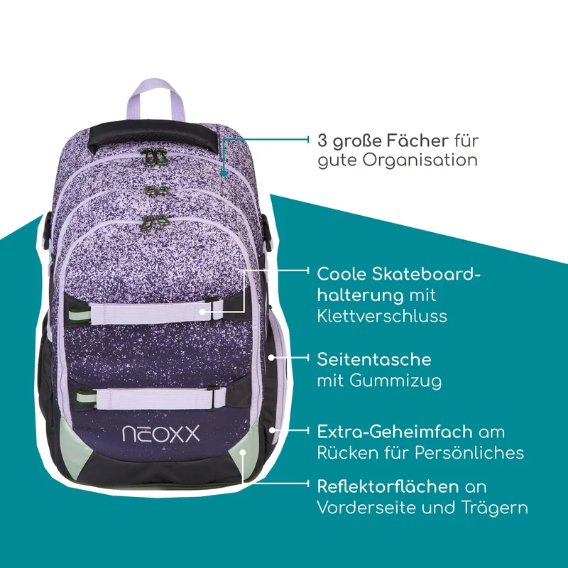 Neoxx ACTIVE PRO - Mochila escolar 45.5 cm (Glitterally perfect)