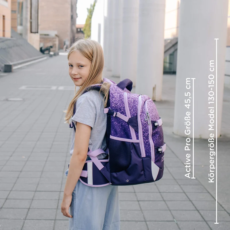 Neoxx ACTIVE PRO - Mochila escolar 45.5 cm (Glitterally perfect)