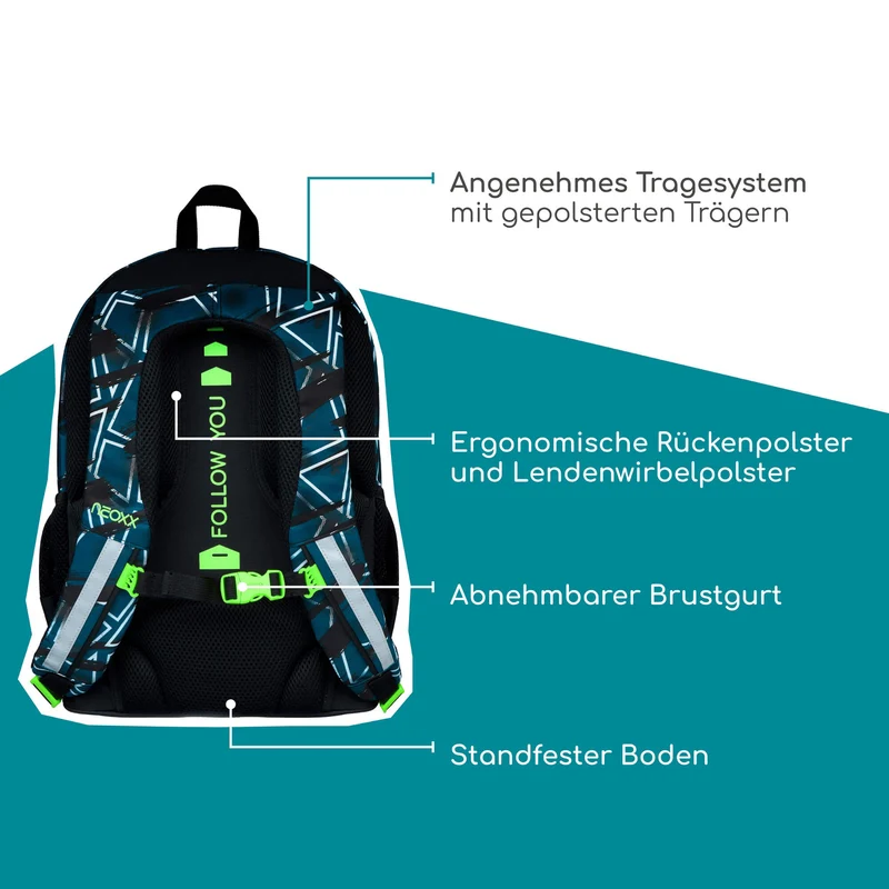 Neoxx FLOW - Mochila escolar 42.5 cm (Flash yourself)