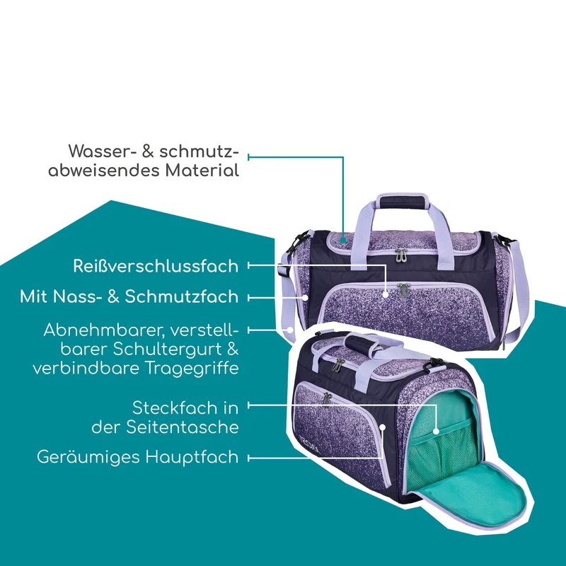 Neoxx MOVE - Bolsa deportiva 43.5 cm (Glitterally perfect)