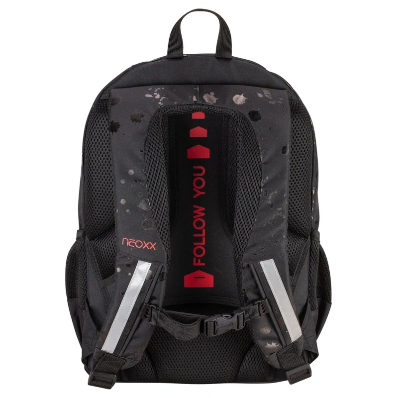 Neoxx FLOW - Mochila escolar 42.5 cm (Splash in Black)