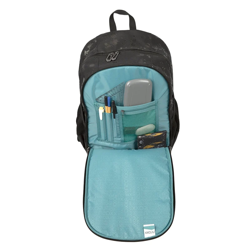 Neoxx FLOW - Mochila escolar 42.5 cm (Splash in Black)