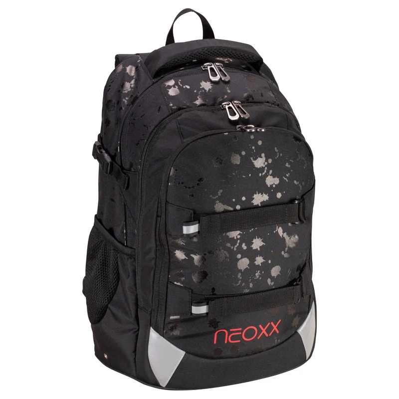 Neoxx ACTIVE PRO - Mochila escolar 45.5 cm (Splash in Black)