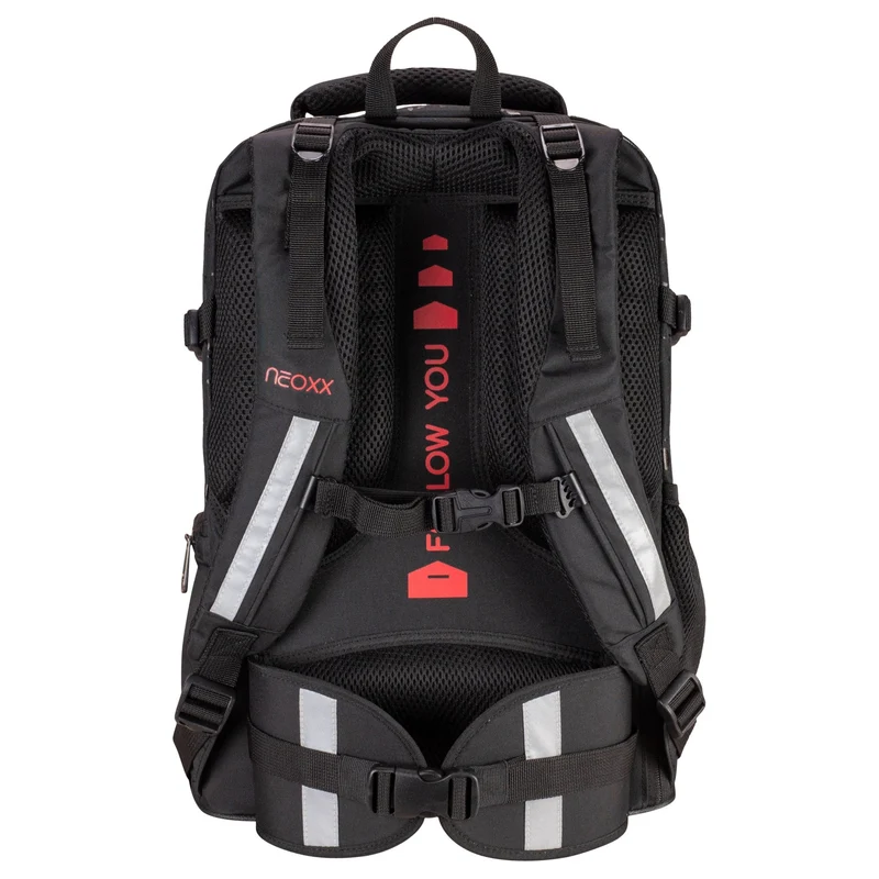 Neoxx ACTIVE PRO - Mochila escolar 45.5 cm (Splash in Black)