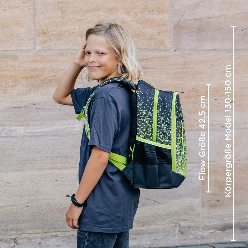 Neoxx FLOW - Mochila escolar 42.5 cm (Pixel in my mind)