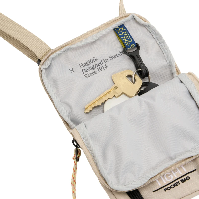Haglöfs Tight Pocket Bag - Bolso bandolera 16.5 cm (chalk beige/true black)