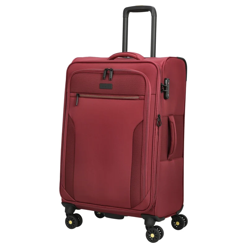 D&N Travel Line 9704 - Trolley de 4 ruedas M 68 cm expandible (dark red)