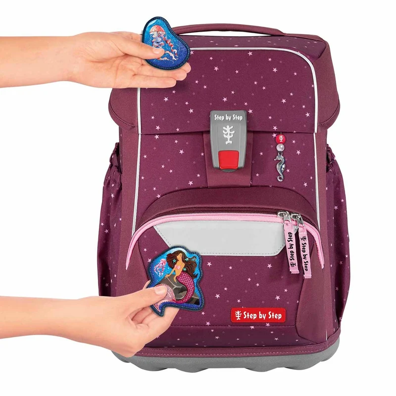 Step by Step Basis - Set de mochila escolar 4tlg. (Berry Stars)