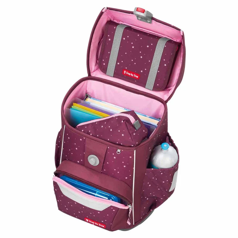Step by Step Basis - Set de mochila escolar 4tlg. (Berry Stars)