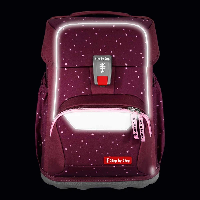 Step by Step Basis - Set de mochila escolar 4tlg. (Berry Stars)