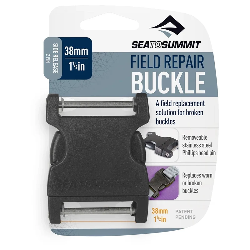 Sea to Summit Field Repair Buckle - Hebilla de correa 2 Pin 38 mm (black)
