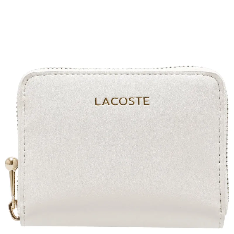 Lacoste Zip Coin Wallet XS - Cartera 6cc 11.5 cm (farine)