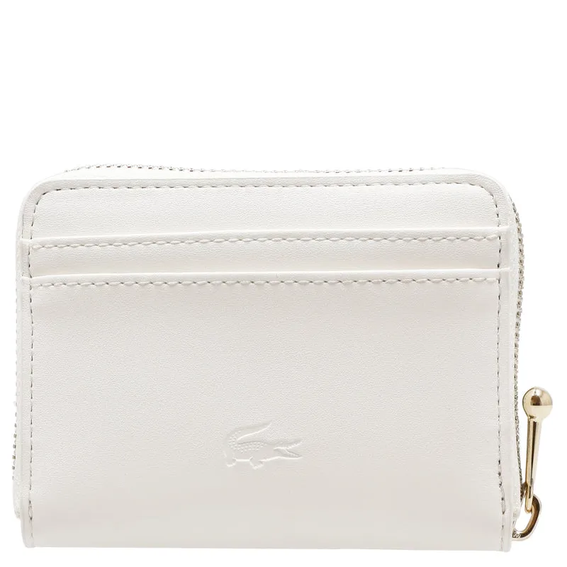 Lacoste Zip Coin Wallet XS - Cartera 6cc 11.5 cm (farine)