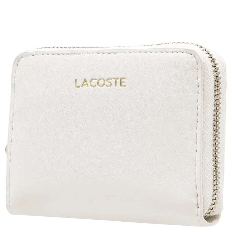Lacoste Zip Coin Wallet XS - Cartera 6cc 11.5 cm (farine)