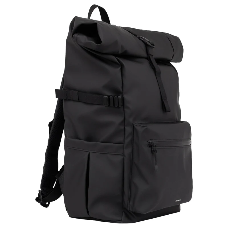 Sandqvist Stream Rolltop - Mochila 16" 67 cm (black)