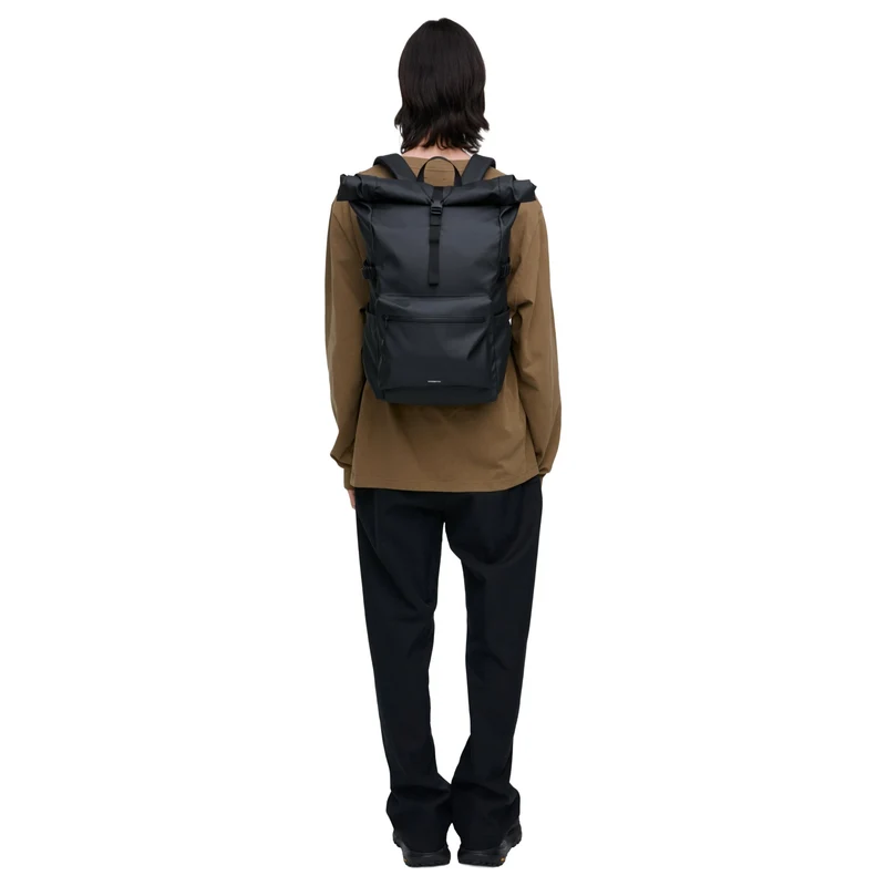 Sandqvist Stream Rolltop - Mochila 16" 67 cm (black)